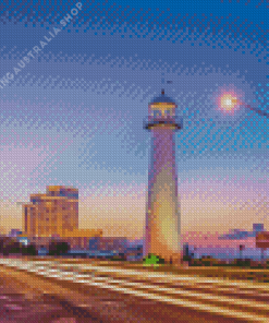 Biloxi Lighthouse Mississippi Diamond Painting