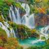 Croatia Waterfall Diamond Painting