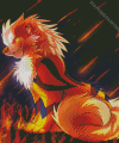 Fire Pokemon Arcanine Diamond Painting