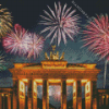 Fireworks Brandenburg Gate Diamond Painting