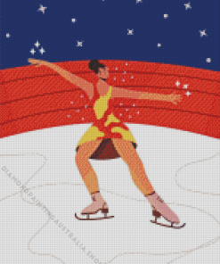 Illustration Figure Skating Diamond Painting