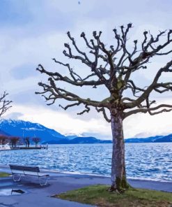 Lake Zug Switzerland Diamond Painting