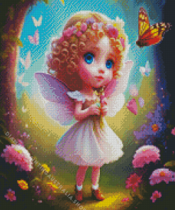 Little Fairy And Butterfly Diamond Painting