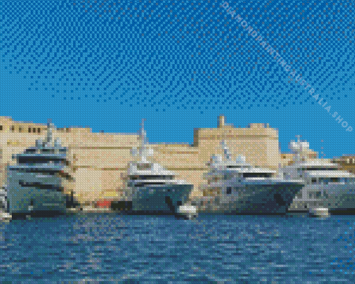 Malta Harbor Diamond Painting