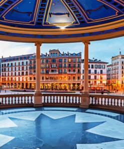 Plaza Del Castillo Pamplona Diamond Painting