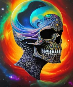 Psychedelic Skull Diamond Painting