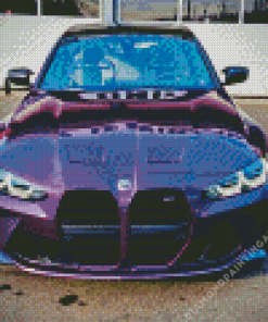 Purple BMW Diamond Painting