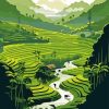 Rice Terraces Diamond Painting