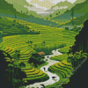 Rice Terraces Diamond Painting