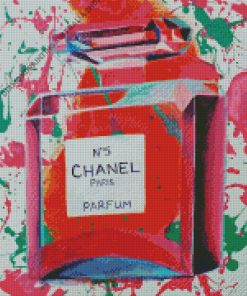 Splatter Chanel Bottle Diamond Painting