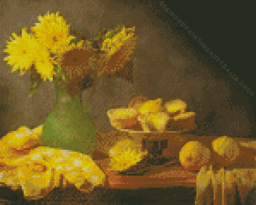 Sunflowers And Lemons Diamond Painting