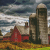 Vermont Barns With Silo Diamond Painting