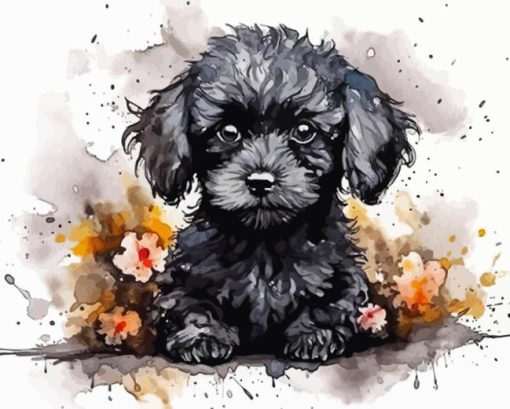 Black Poodles Diamond Painting