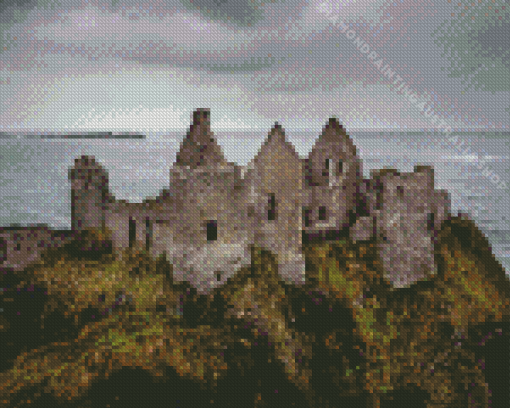 Peaceful Dunluce Castle Diamond Painting