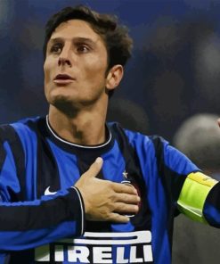 Football Player Javier Zanetti Diamond Painting