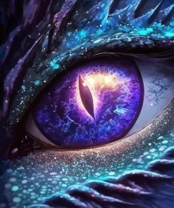 Galaxy Dragon Eye Painting