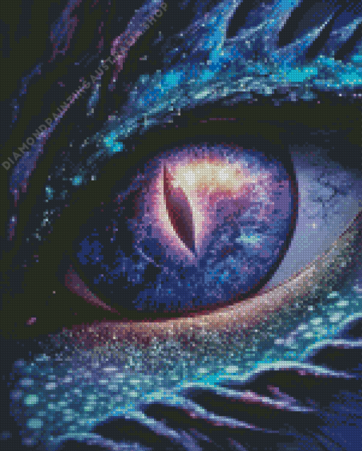 Galaxy Dragon Eye Painting