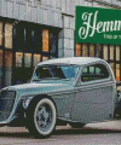 Grey Luxury Hotrod Diamond Painting