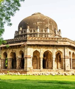 serene Lodhi Garden Diamond Painting