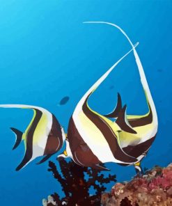 Moorish Idol Fish Diamond Painting