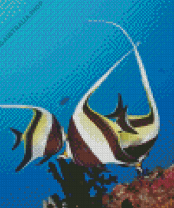 Moorish Idol Fish Diamond Painting