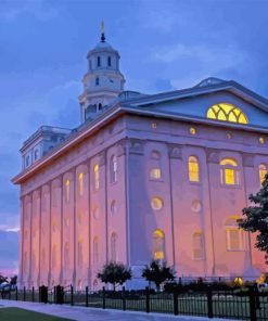 Nauvoo Temple Painting by diamonds