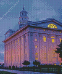 Nauvoo Temple Painting by diamonds