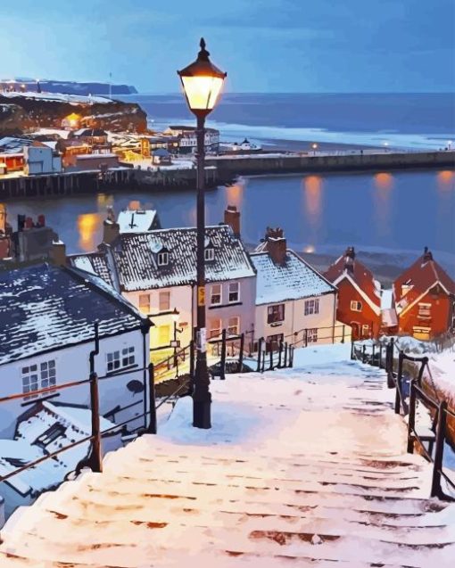 North Yorkshire in Snow Diamond Painting