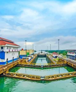 Panama Canal Diamond Painting