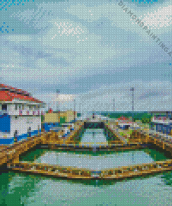 Panama Canal Diamond Painting