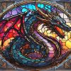 Stained Glass Dragon Diamond Painting