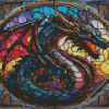 Stained Glass Dragon Diamond Painting