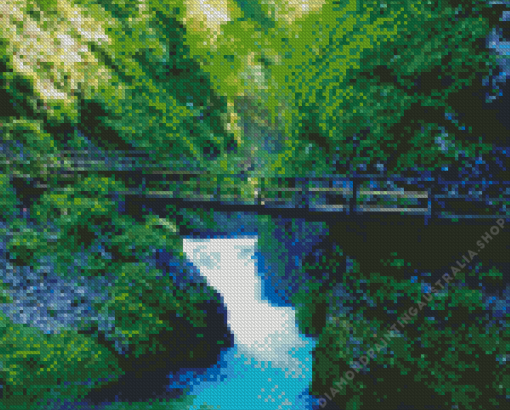 Vintgar Gorge nature Diamond Painting