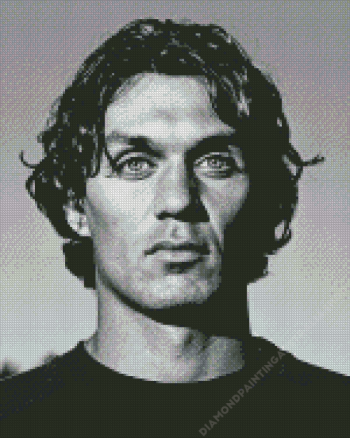 Black And White Paolo Maldini Diamond Painting