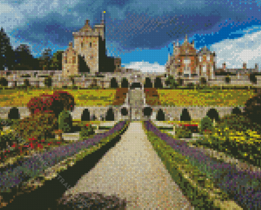 Drummond Castle Gardens Crieff Diamond Painting