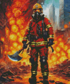 Fire Fighter Diamond Painting