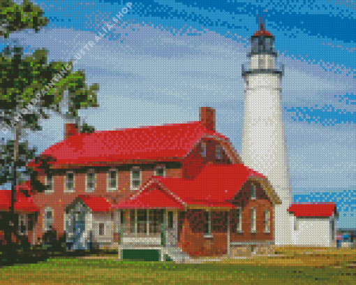 Fort Gratiot Lighthouse Diamond Painting