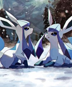 Glaceon Anime Diamond Painting