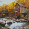 Glade Creek Grist Mill Diamond Painting