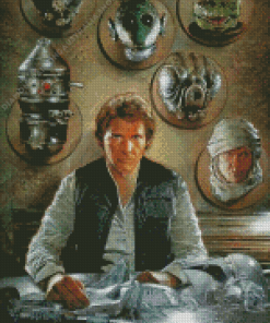 Han Solo Star Wars Film Diamond Painting