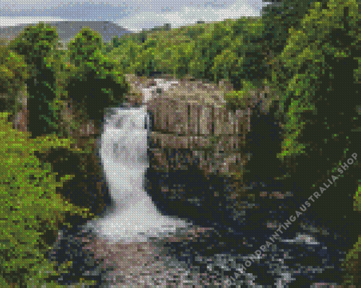 High Force Waterfall Diamond Painting