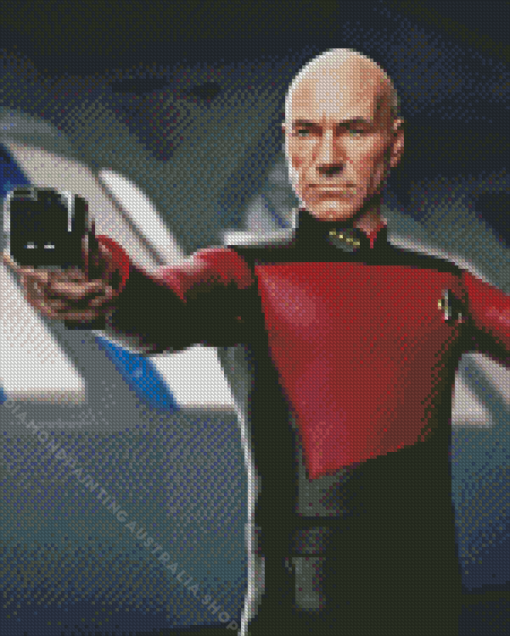 Jean Luc Picard Diamond Painting