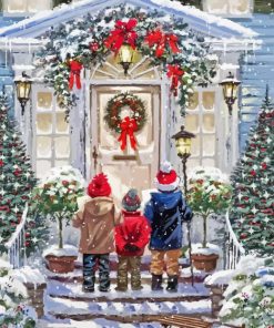 Merry Christmas Children Diamond Painting