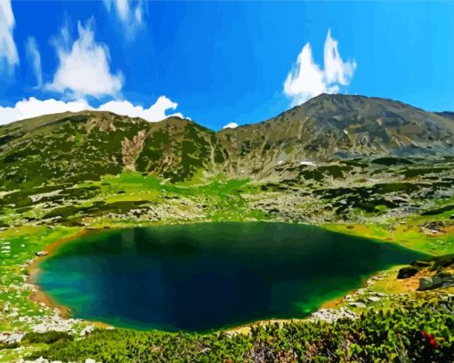 Retezat National Park Lake Diamond Painting