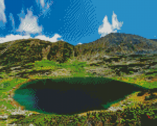 Retezat National Park Lake Diamond Painting