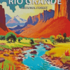 Rio Grande Taos Poster Diamond Painting