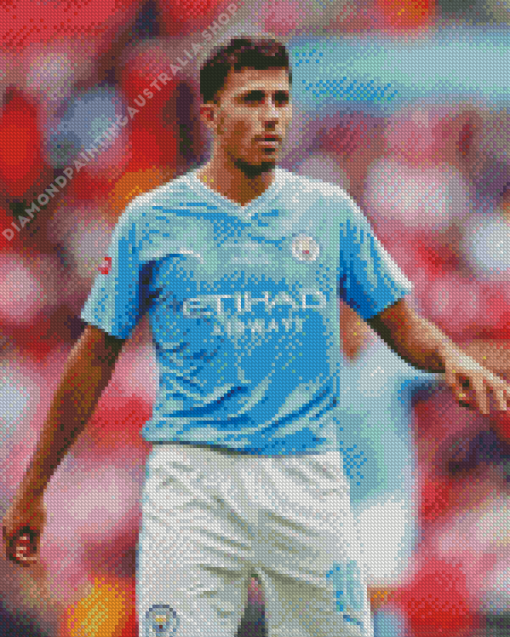 Soccer Player Rodri Diamond Painting