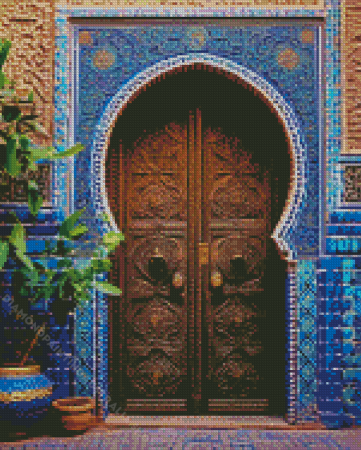 Traditional Moroccan Door Diamond Painting