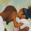 Black Father And Child Diamond Painting