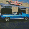 Blue 1967 Ford Mustang Diamond Painting